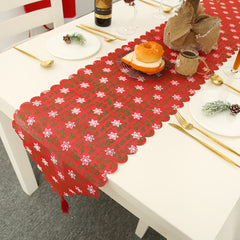 Snowflake with Tassel Table Mat