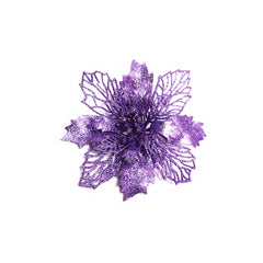 Glitter Artificial Christmas Flowers