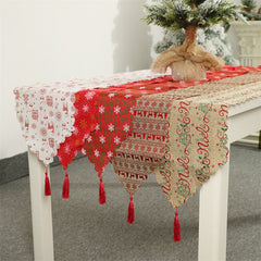 Snowflake with Tassel Table Mat