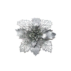 Glitter Artificial Christmas Flowers