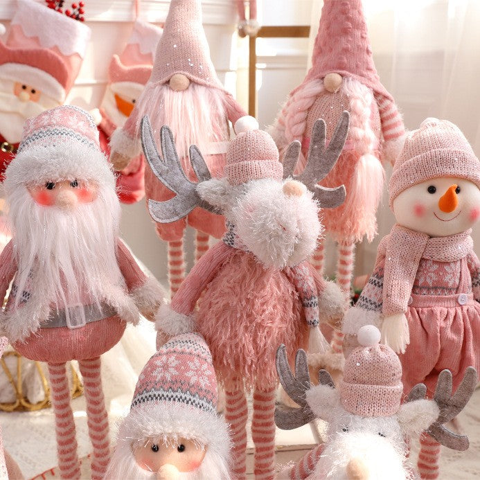 Cute Elk Santa Claus Prop Decoration