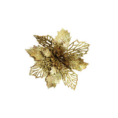Glitter Artificial Christmas Flowers