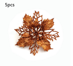Glitter Artificial Christmas Flowers