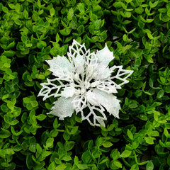 Glitter Artificial Christmas Flowers
