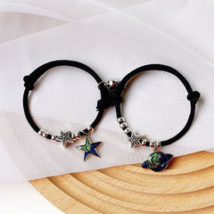 Natural Stone Beads Couple Magnetic Bracelets