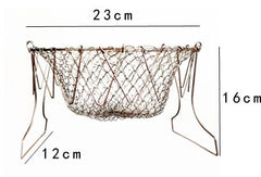 Deep Fry Basket Stainless Steel Multi-function Foldable Chef Cooking Basket Flexible Kitchen Tool for Fried Food Washing Fruits Vegetables