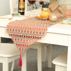 Snowflake with Tassel Table Mat