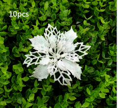 Glitter Artificial Christmas Flowers