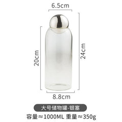 Transparent Glass Sealed Jar