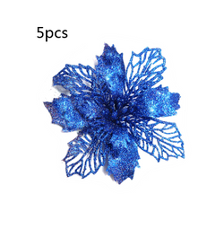 Glitter Artificial Christmas Flowers