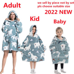 Oversized Hoodie Warm Blankets