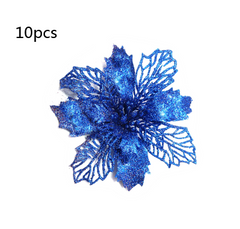 Glitter Artificial Christmas Flowers
