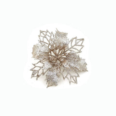 Glitter Artificial Christmas Flowers