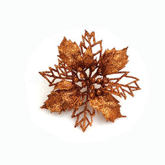 Glitter Artificial Christmas Flowers