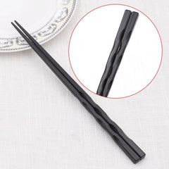 10 Pairs Japanese Chopsticks Non-Slip Sushi Food Sticks Chop