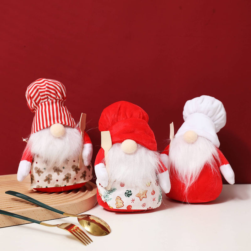 Christmas Decoration Crafts Chef Hat Santa Faceless Doll