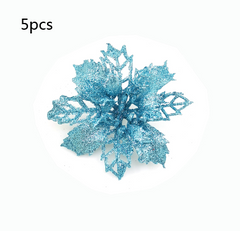 Glitter Artificial Christmas Flowers