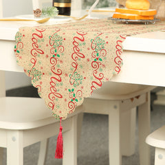 Snowflake with Tassel Table Mat