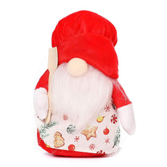 Christmas Decoration Crafts Chef Hat Santa Faceless Doll