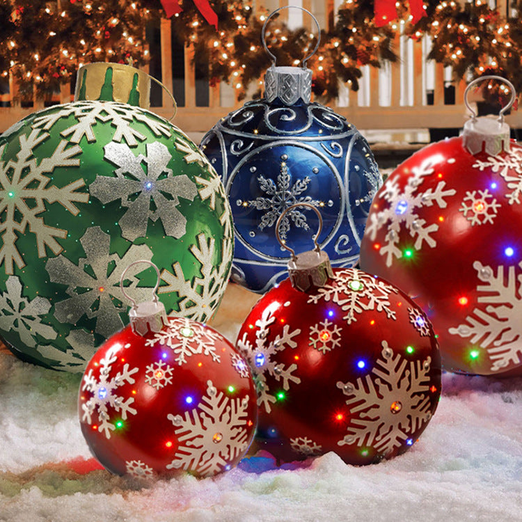 60CM Inflatable Decorated Xmas Ball