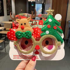 Christmas Glasses Frame Female Elk Dress Up Gift Party Glasses