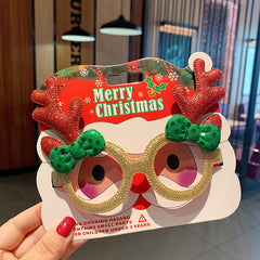 Christmas Glasses Frame Female Elk Dress Up Gift Party Glasses