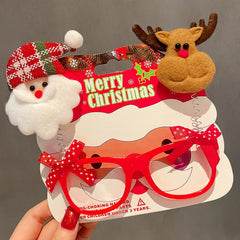 Christmas Glasses Frame Female Elk Dress Up Gift Party Glasses