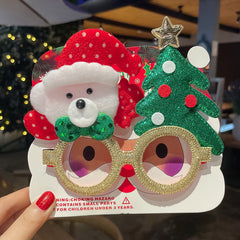 Christmas Glasses Frame Female Elk Dress Up Gift Party Glasses