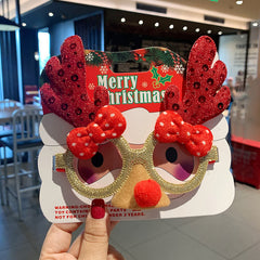Christmas Glasses Frame Female Elk Dress Up Gift Party Glasses