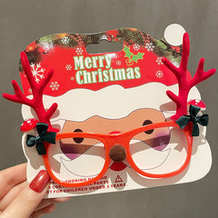 Christmas Glasses Frame Female Elk Dress Up Gift Party Glasses