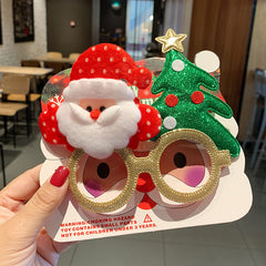 Christmas Glasses Frame Female Elk Dress Up Gift Party Glasses