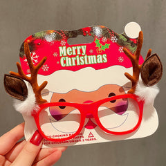 Christmas Glasses Frame Female Elk Dress Up Gift Party Glasses