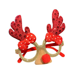 Christmas Glasses Frame Female Elk Dress Up Gift Party Glasses