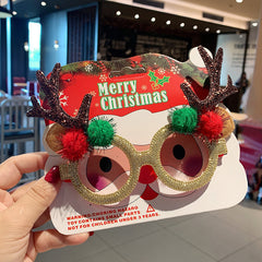 Christmas Glasses Frame Female Elk Dress Up Gift Party Glasses