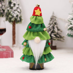 Christmas Decorations Forest Man Cake Dress Bottle Cover