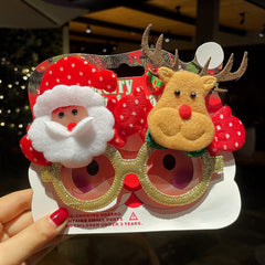 Christmas Glasses Frame Female Elk Dress Up Gift Party Glasses