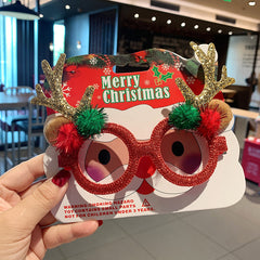 Christmas Glasses Frame Female Elk Dress Up Gift Party Glasses