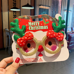 Christmas Glasses Frame Female Elk Dress Up Gift Party Glasses
