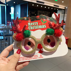 Christmas Glasses Frame Female Elk Dress Up Gift Party Glasses