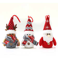 Decorative Creative Cartoon Old Snowman Glowing Christmas Ball