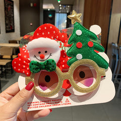 Christmas Glasses Frame Female Elk Dress Up Gift Party Glasses