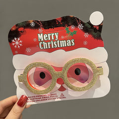 Christmas Glasses Frame Female Elk Dress Up Gift Party Glasses