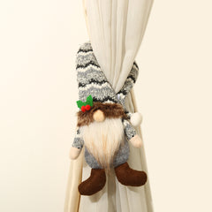 Christmas Decorative Creative Couple Doll Curtain Hug