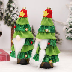 Christmas Decorations Forest Man Cake Dress Bottle Cover