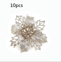 Glitter Artificial Christmas Flowers