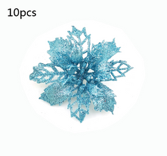 Glitter Artificial Christmas Flowers