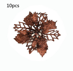Glitter Artificial Christmas Flowers
