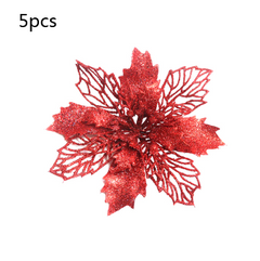Glitter Artificial Christmas Flowers