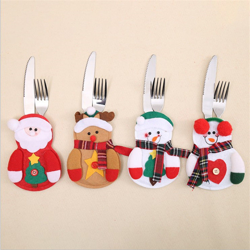 Santa Claus Fork Knife Holder