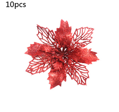 Glitter Artificial Christmas Flowers
